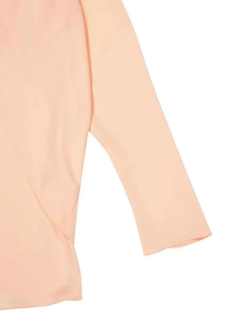 Rabanne satin long-sleeve blouse - Neutrals