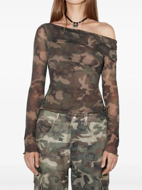 MISBHV asymmetric mesh longsleeve - Green - zdjęcie produktu nr 1