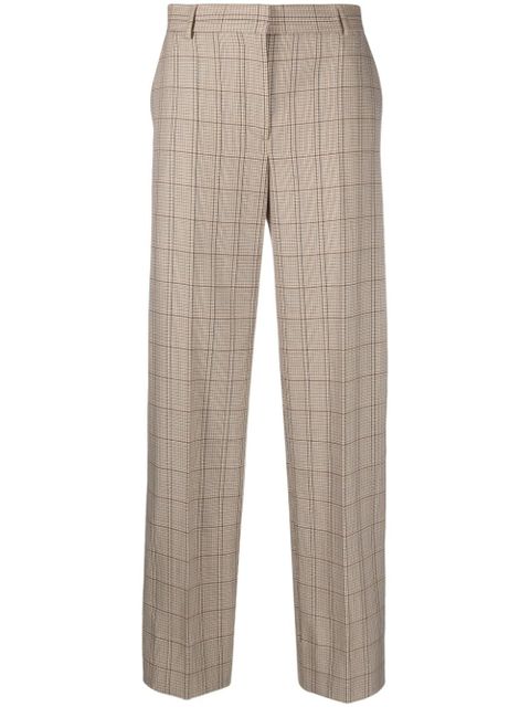 TOTEME windowpane-check tailored trousers - Neutrals