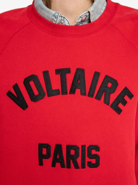 Zadig&Voltaire logo-lettering sweatshirt - Red