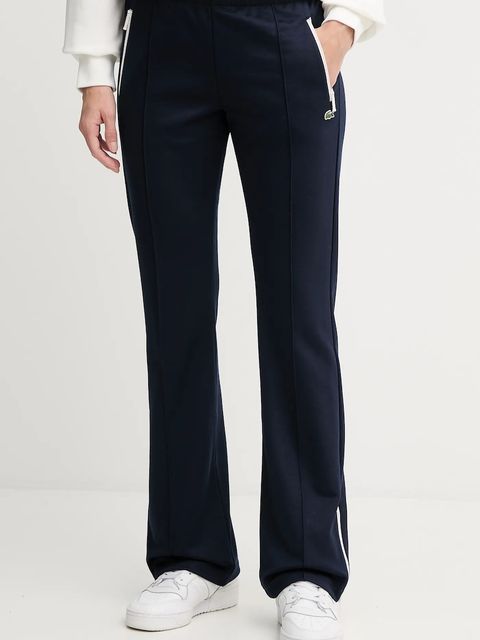 Lacoste spodnie dresowe damskie kolor granatowy gładkie XF5253 - zdjęcie produktu nr 1