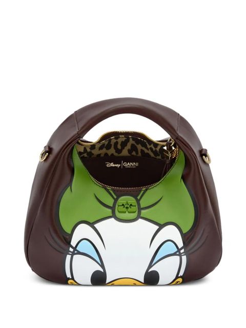 GANNI x Disney leather tote bag - Brown