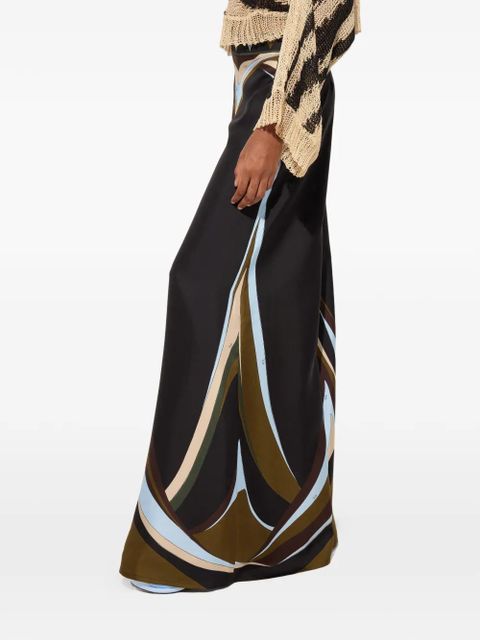 PUCCI Fari-print silk palazzo pants - Black