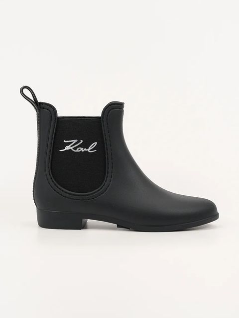 Karl Lagerfeld kalosze KALOSH II damskie kolor czarny KL94775 - zdjęcie produktu nr 1