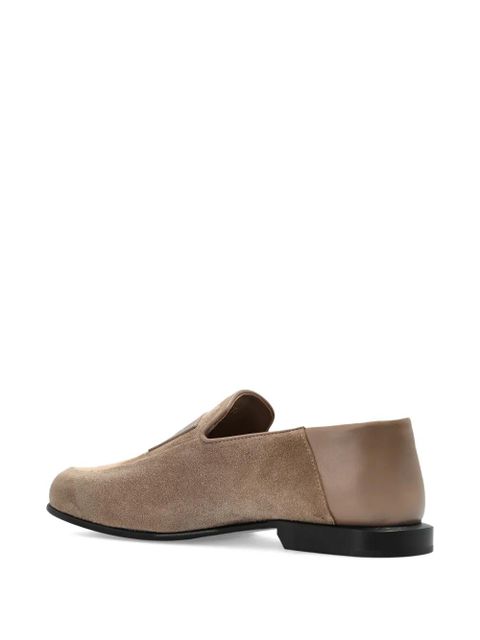 Givenchy Label suede loafers - Neutrals