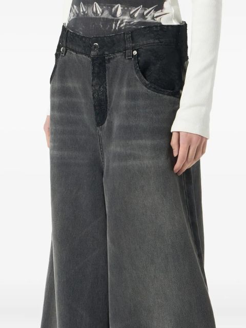 Blumarine wide-leg jeans - Grey