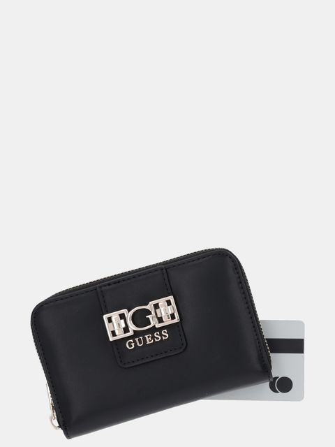 Guess portfel JANE damski kolor czarny SWVG98 91140
