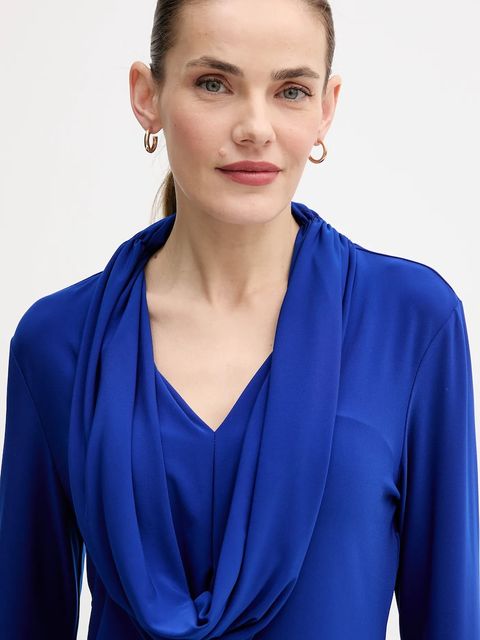 Joseph Ribkoff bluzka damska kolor niebieski gładka 254114