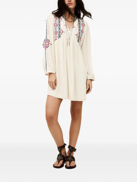 Ba&Sh Telma embroidered V-neck dress - Neutrals - zdjęcie produktu nr 2