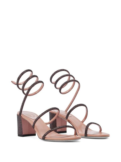 René Caovilla 75mm crystal-embellished sandals - Pink - zdjęcie produktu nr 2