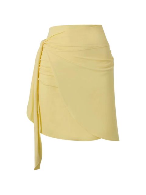 Hunza G wrap mini skirt - Yellow - zdjęcie produktu nr 1