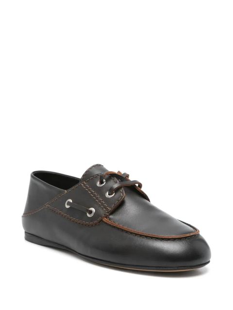 SANDRO leather derby shoes - Brown - zdjęcie produktu nr 2