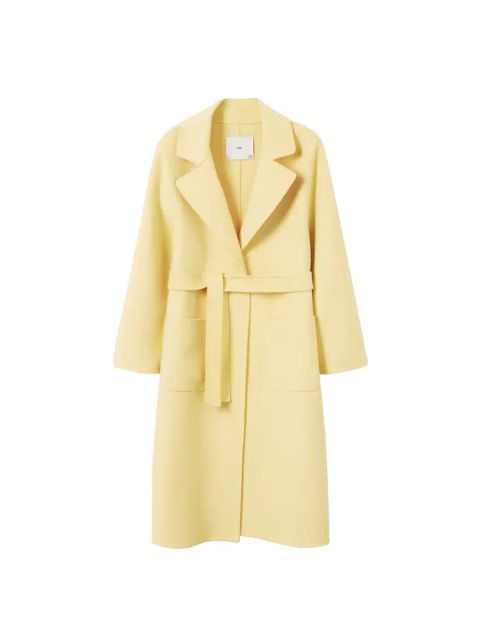 Płaszcz handmade z paskiem