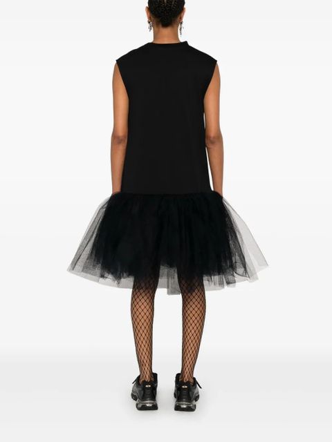 Simone Rocha tulle-trim dress - Black