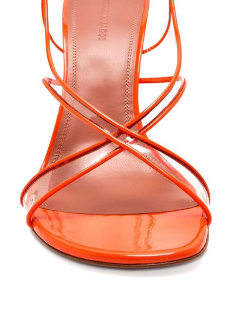 Amina Muaddi 90mm sculpted-heel sandals - Orange