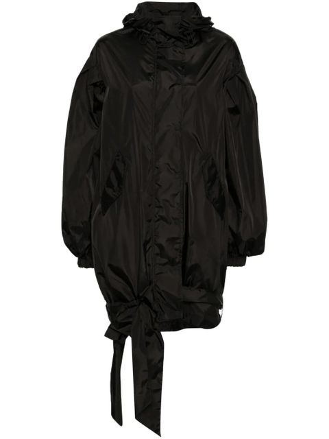 Simone Rocha lightweight bow-belt jacket - Black - zdjęcie produktu nr 1
