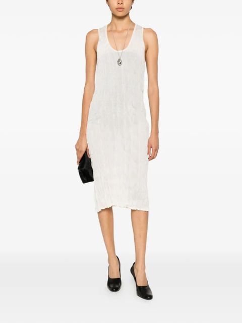 TOTEME crinkled midi dress - Neutrals - zdjęcie produktu nr 2