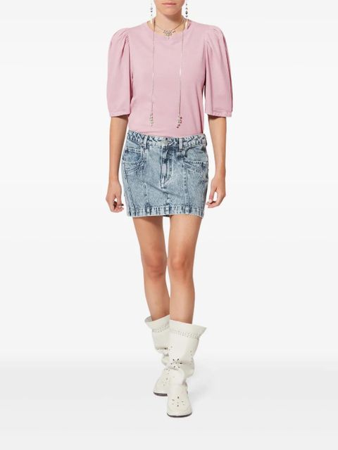 ISABEL MARANT Maeliss puff-sleeve T-shirt - Pink - zdjęcie produktu nr 2