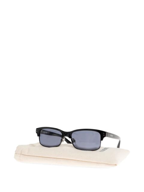 Jacquemus rectangle-frame sunglasses - Black
