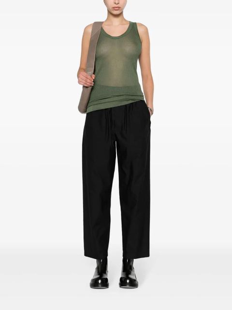 LEMAIRE semi-sheer tank top - Green
