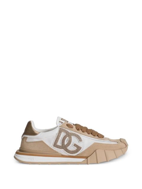 Dolce & Gabbana DG rhinestone logo sneakers - Brown - zdjęcie produktu nr 1