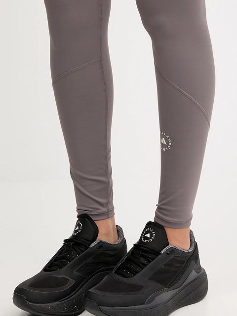 adidas by Stella McCartney legginsy treningowe TruePurpose damskie kolor brązowy gładkie JM1398