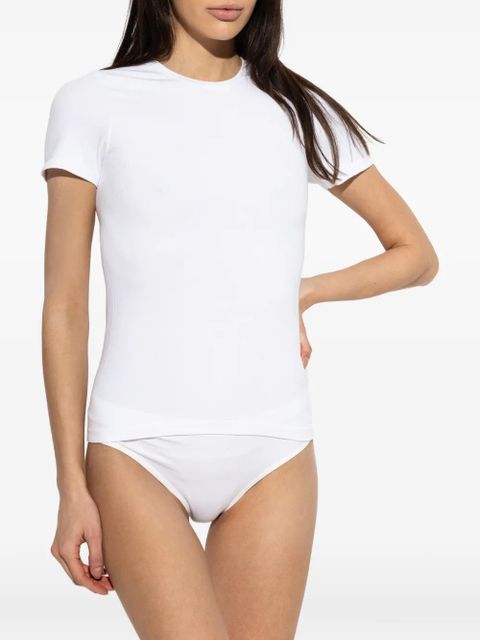 MM6 Maison Margiela ribbed-knit T-shirt - White - zdjęcie produktu nr 2