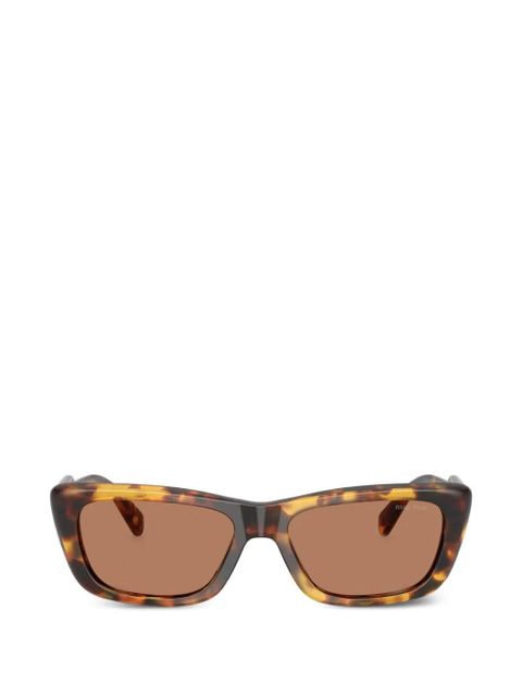Miu Miu Eyewear tortoiseshell-effect sunglasses - Brown - zdjęcie produktu nr 1