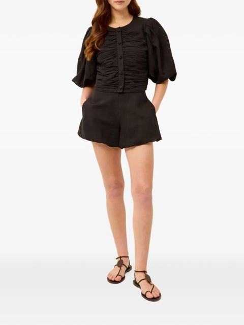 Marie Oliver Rowan ruched top - Black - zdjęcie produktu nr 2