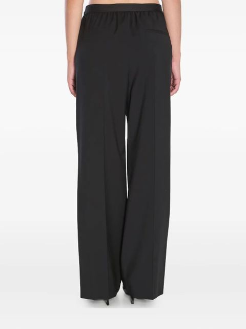 LOEWE elasticated-waistband pleated trousers - Black