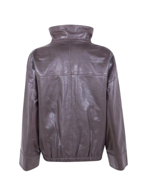 Róhe buttoned leather jacket - Brown - zdjęcie produktu nr 2