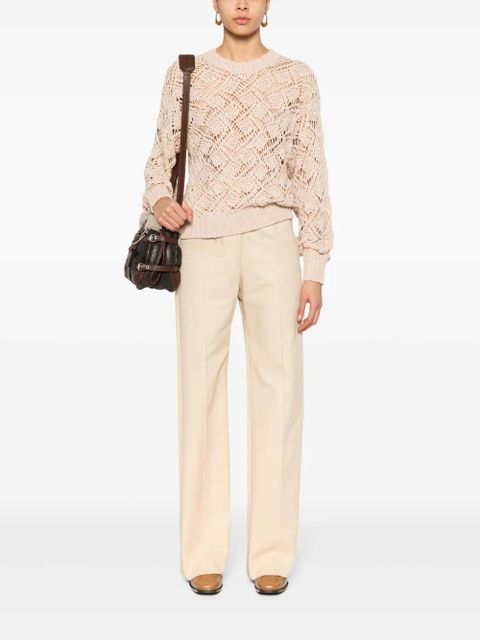 MARANT ÉTOILE Joey openwork jumper - Neutrals