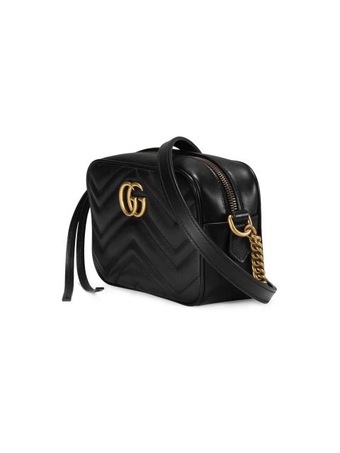 Gucci mini GG Marmont cross body bag - Black