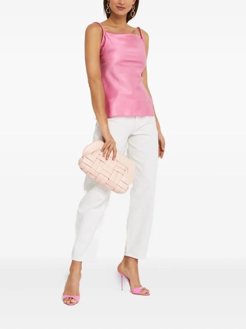 Nanushka Neza satin top - Pink