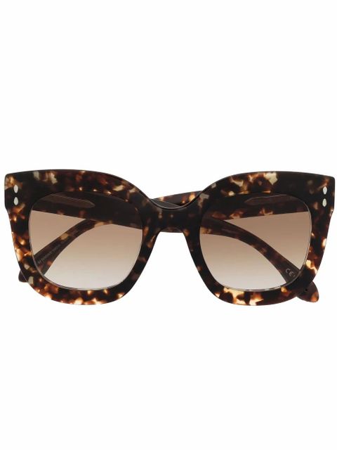 Isabel Marant Eyewear tortoise-shell cat-eye sunglasses - Brown - zdjęcie produktu nr 1
