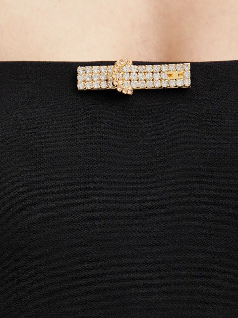 Elisabetta Franchi sukienka kolor czarny maxi prosta ABR4652E2