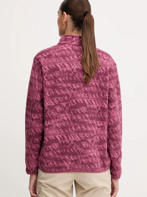 Jack Wolfskin bluza outdoorowa BIG SKY kolor fioletowy wzorzysta A65449