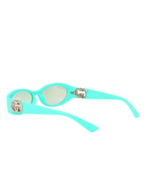 Gucci Eyewear oval frame sunglasses - Blue