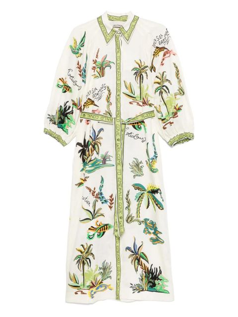 ALEMAIS Day Dream midi dress - Neutrals - zdjęcie produktu nr 1