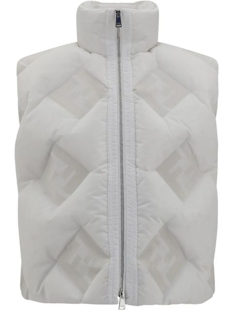 FENDI quilted puffer gilet - White - zdjęcie produktu nr 1