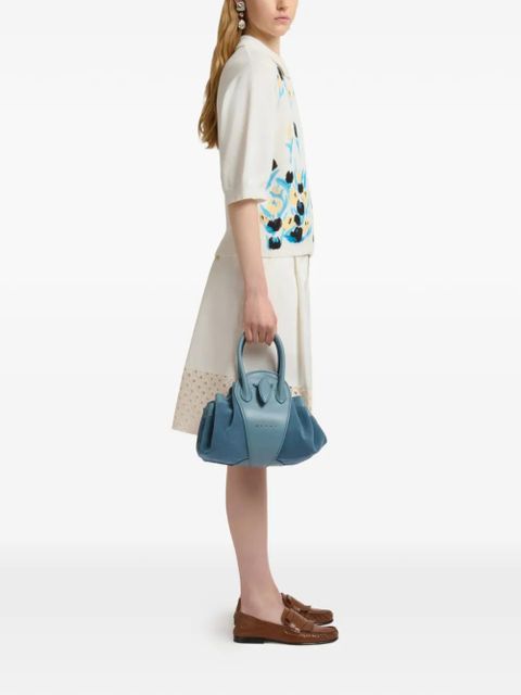 Marni top handle tubular shoulder bag - Blue - zdjęcie produktu nr 2