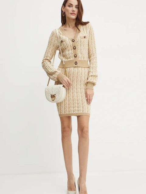 Guess kardigan TIFFANY damski kolor zielony W4BR0F Z3K40