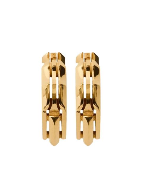 Burberry shield-shaped sterling-silver earrings - Gold - zdjęcie produktu nr 1