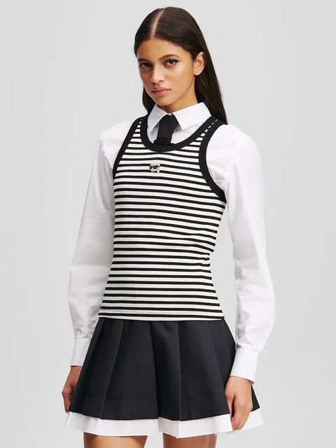 Karl Lagerfeld top bawełniany IKON - zdjęcie produktu nr 2