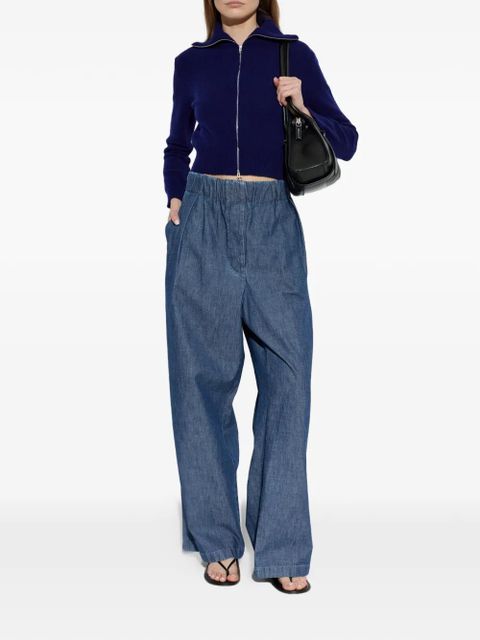 Jil Sander wide-collar cardigan - Blue - zdjęcie produktu nr 2