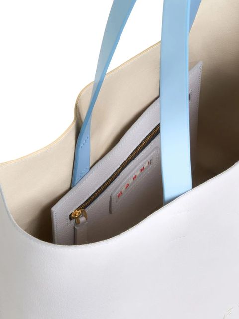 Marni logo-embroidered tote bag - Neutrals - zdjęcie produktu nr 2