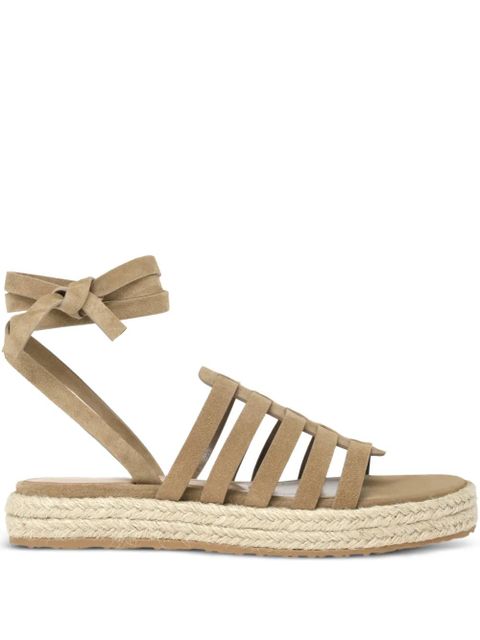 Gianvito Rossi Pompei tie-fastening espadrille - Neutrals - zdjęcie produktu nr 1