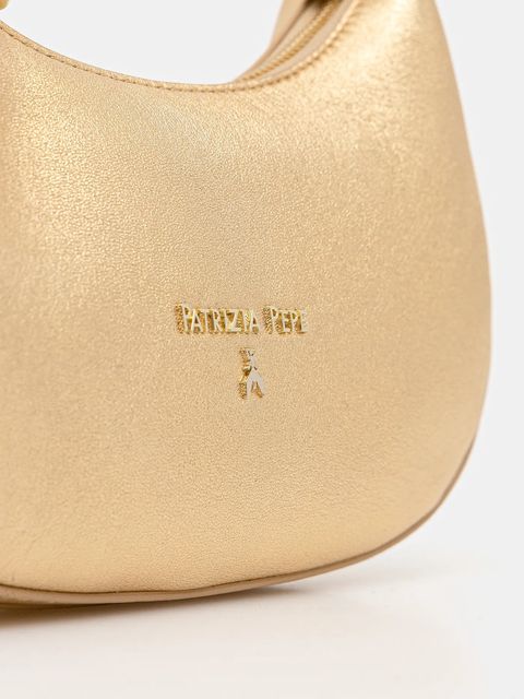 Patrizia Pepe torebka skórzana kolor złoty 8B0309 L138