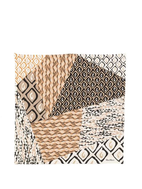 Max Mara patchwork-print scarf - Neutrals - zdjęcie produktu nr 1