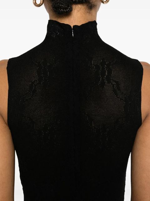 Victoria Beckham sleeveless high-neck bodysuit - Black